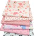 6 Pcs Quilting Fabric Print Pure Cotton Love Pattern Squares Sheets