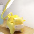 3 Modes Led Rechargeable Table Lamp Phone Pen Holder Cute Lamp Yellow