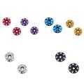 Metal Tail Wing M3 Screws Washers for 1/8 1/10 Road Buggy ,purple
