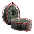 2pack Christmas Wreath Storage Container 30inch(red)