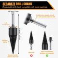 Wood Splitter Drill Bit Removable, Portable Wood Cutting Tool, B