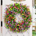 Colorful Wreath, for Front Door Or Spring Decorations for Home B
