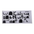 1 Pc Black Mouse Staircase Stickers 25 X 55cm Cartoon Stickers Black