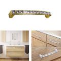 4pcs Drawer Knobs Rhinestone Cabinet Handles for Home Decorating