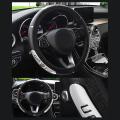 Car Steering Wheel Cover Suitable 37-38cm Auto Decoration Silver