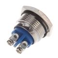 Ac 250v 3a No 16mm Metal Momentary Round Push Button Switch N.o. Normally Open