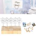 10 Pcs Photos Clip Metal Stand for Office Home Table Wedding Party