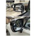 Carbon Fiber Car Rearview Mirror Cover Trim with Rain Eyebrow Corner