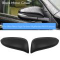 Black Side Rearview Mirror Cover Cap Decor Trim for Toyota