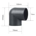 75mm Car Air Heater Ducting Pipe L Shape Elbow Bend Pipe for Webasto