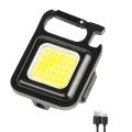 Cob Flashlight, 500 Lumen Bright Rechargeable Keychain for Fishing