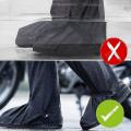 2 Pair Black Shoes Covers, Motorcycle Rain Gear for Men,xxl Size