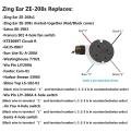 2 Pcs Fan Light Switch Ze-208s 3 Speed 4 Wire Fan Switch Bronze