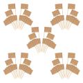 1000 Pack Kraft Paper Flag Picks Cheese Markers for Cupcake, Food