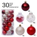Christmas Tree Pendant 6cm Transparent Ball Christmas Ball Set