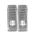 2pcs Car Signal Light Repeater Lamp Cover White for Mercedes-benz