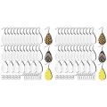 60pcs Unfinished Teardrop Earrings Pendant for Jewelry Diy Making