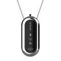 Hanging Neck Mini Negative Ion 36h-50h Necklace Air Purifier Silver