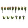 15 Bundles Artificial Flowers Faux Uv Resistant for Vase Hanging