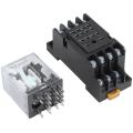 Dc 24v Coil Volt 4pdt 14 Pin Terminal Electromagnetic Relay Hh54p