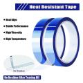 2 Rolls 20mmx33m(108ft) Blue Heat Tape Heat Resistant for Vinyl