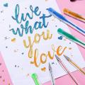 100 Colours Glitter Gel Pen Set Art Marker for Adult Coloring Books