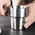 Stackable Coffee Cup Set with Cup Holder Anti-scald Cups, 4pcs Cup