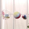 Brand New Transparent Openable Plastic Christmas Decoration Ball 10cm