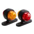 2x 12-24v Car Side Marker Led Lights for Truck Trailer Red+amber