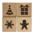 30 Kraft Cardboard Bakery Cookie Boxes Set Auto-popup for Cookies