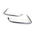 1pair Abs Chrome Side Rearview Mirror Strip Cover Trims Sticker