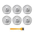 7pcs for Dreame Bot W10 W10pro Mop Cloth with Clean Brush