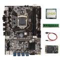B75 Motherboard+g1620 Cpu+ddr3 4gb Ram+128g Msata Ssd+switch Cable