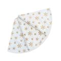 White Christmas Tree Skirt Polyester Ornament for Home Scene Decor-a