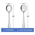 Stainless Steel Spoons Slotted Serving Spoons Set Of 10,for Buffet