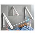 Clothes Drying Rack Wall Mounted Folding Hanger for Laundry Room B