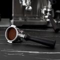 58mm Portafilter, Stainless and Wooden Handle for Espresso Machine