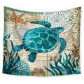 51x60 Inch Sea Turtle Tapestry Marine Life Bohemian Tapestry