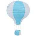 12inch Hot Air Balloon Paper Decor, Blue Stripes