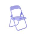 Steve Cute Little Chair Mobile Phone Holder Desk Foldable Purple
