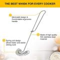 2 Pieces Whisk Egg Small Whisk Whipper Milk and Egg Beater