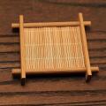 10 Pack Bamboo Coasters Coffee Cups Mats Teacup Saucers Square Tea