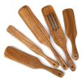5pcs Spoons for Cooking Made with Premium Teak Wood-cookware Utensils