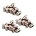 30pcs M6 Barrel Bolts Cross Dowel Slotted Nut for Beds Crib Chairs