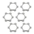 6 Pcs Bicycle Bike Freewheel Threaded Hubs Disk Aluminium Alloy 44mm