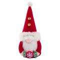 Red Cap Novelty Christmas Gnomes Plush Faceless Doll Home Decor B