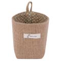 Cotton Linen Flower Pot Hanging Jute Storage Bag(yellow Point)