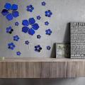 3d Crystal Floral Wall Stickers, Removable Mirror , Diy Home Decor -1