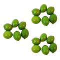 6x Artificial Plastic Lime Lemon Fruit Food Fake Home Decor