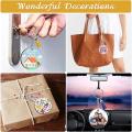 250 Pcs Sublimation Blanks Keychain 2.4in Double Side Keychain, B